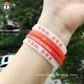 Unique Custom Printed Logo blank rubber wristband
